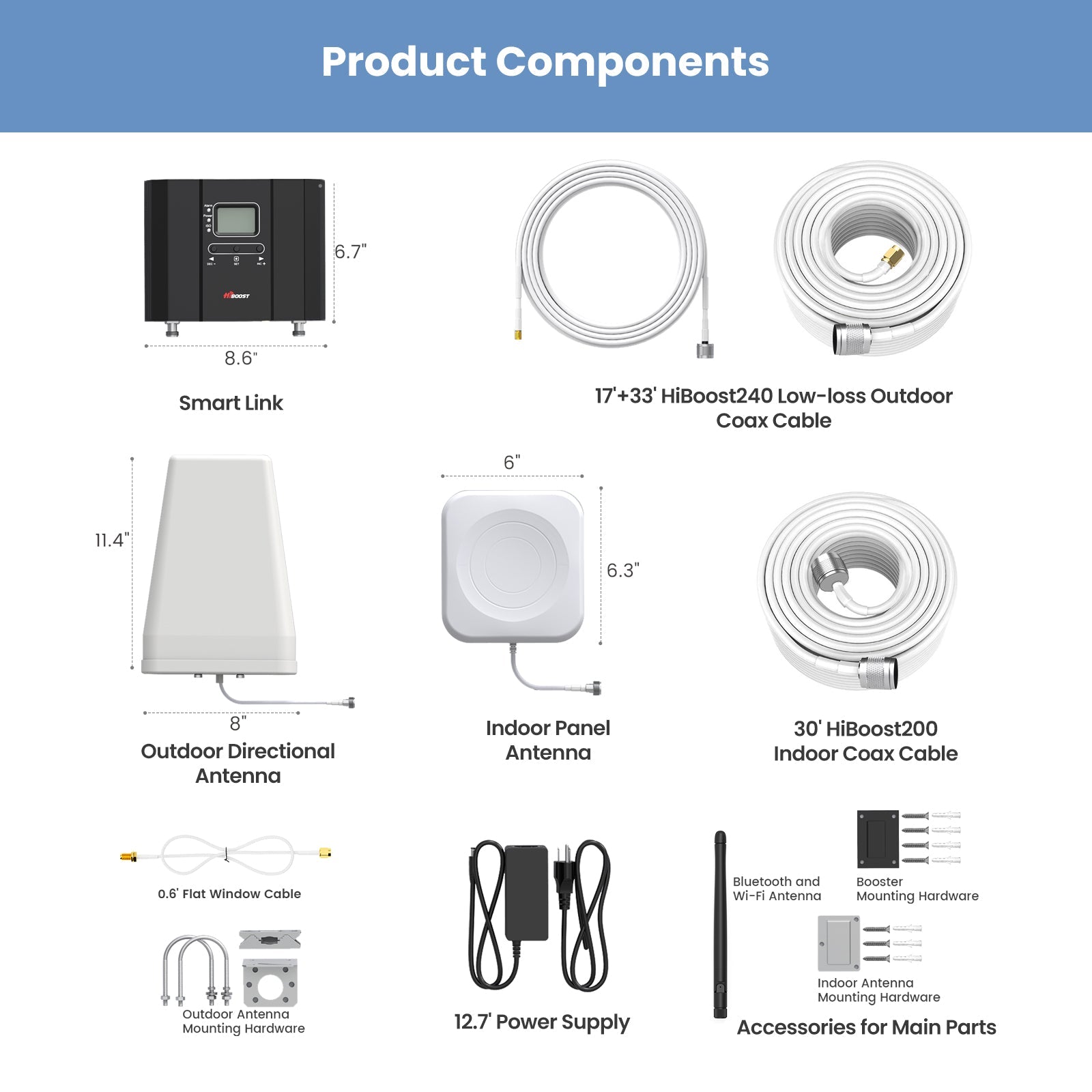 hiboost 10k smart link cell phone signal boosters kit