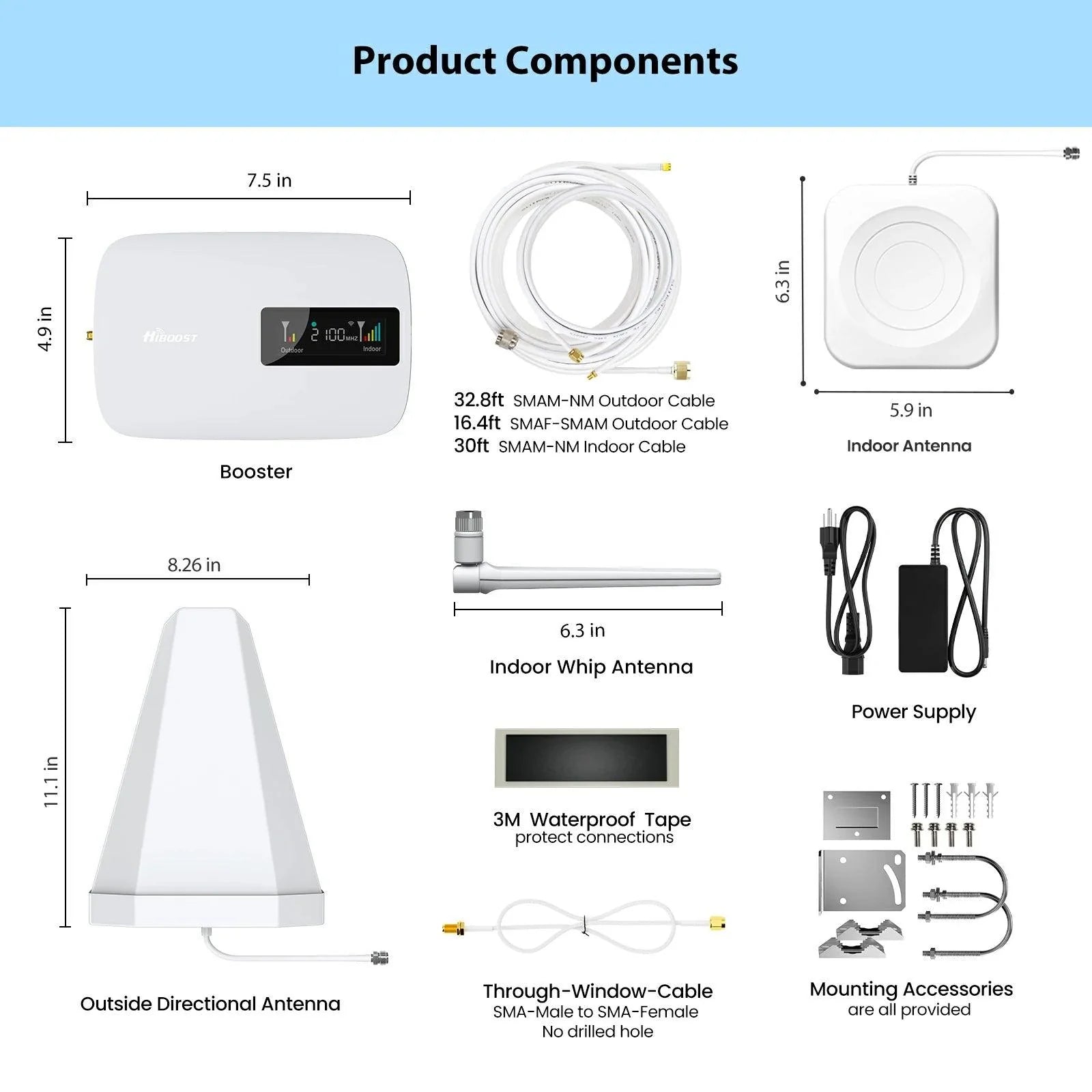 HiBoost Hero Cell Phone Signal Booster for Home