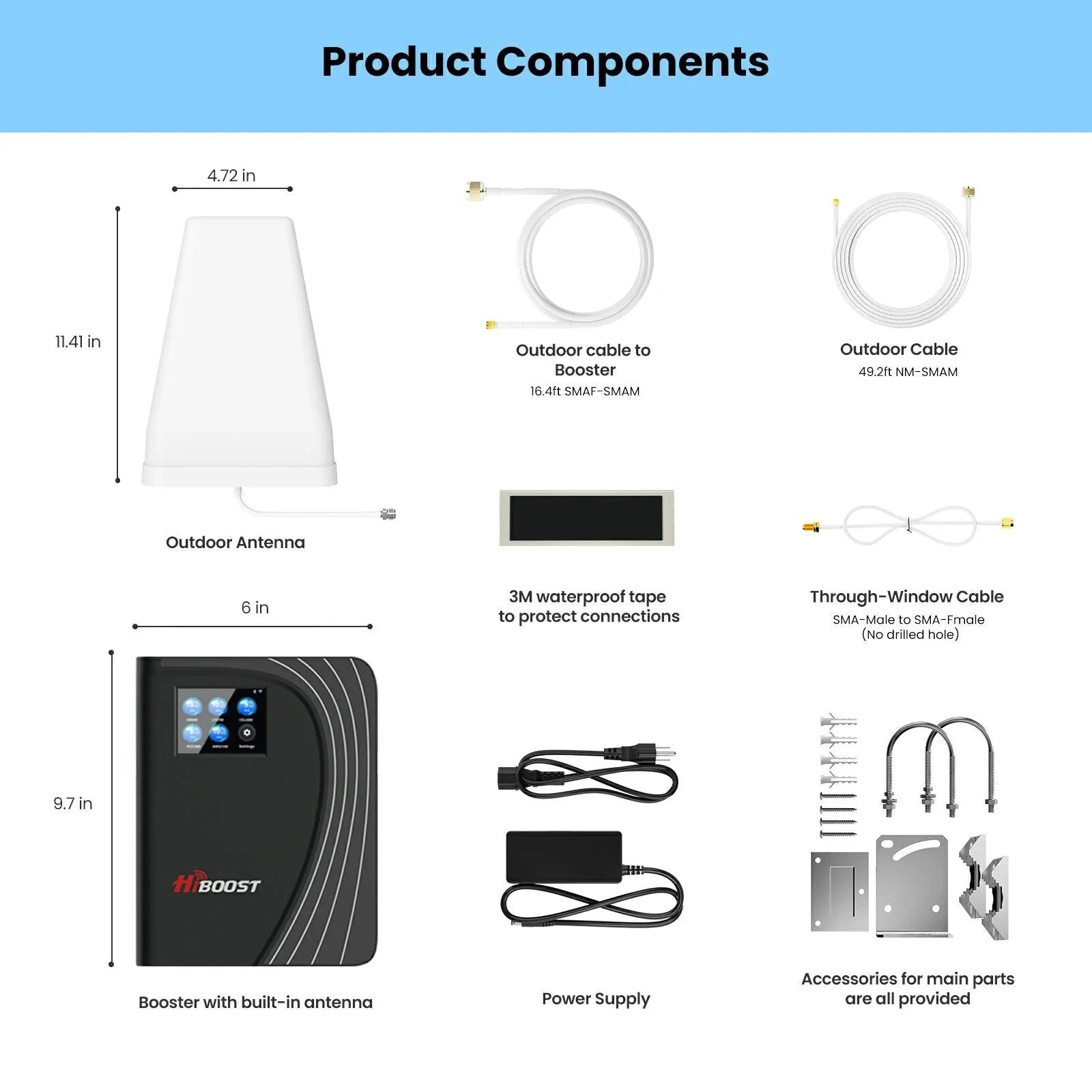 HiBoost 4K Mate Plus Cellular Signal Booster