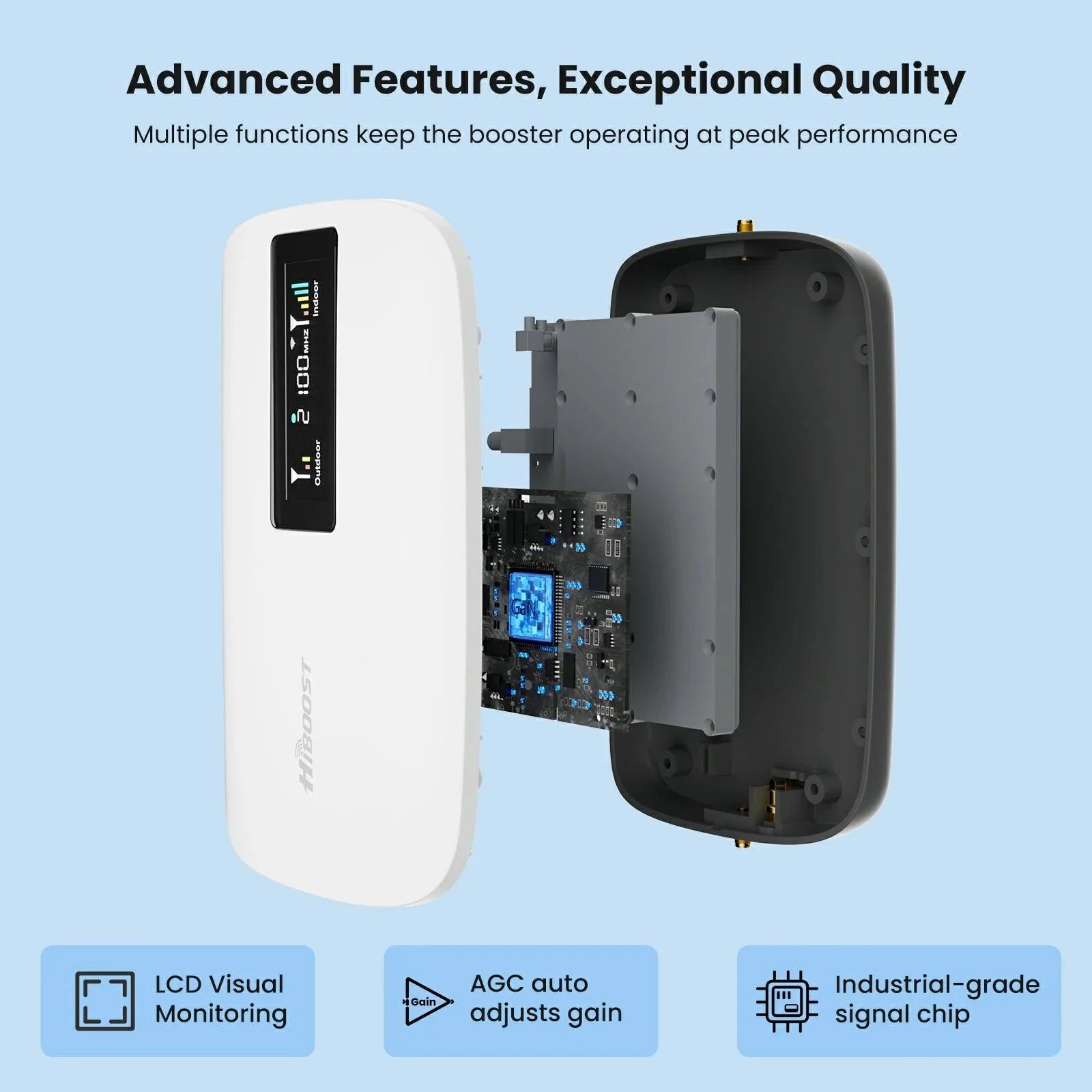 HiBoost Sidekick Cell Phone Signal Booster