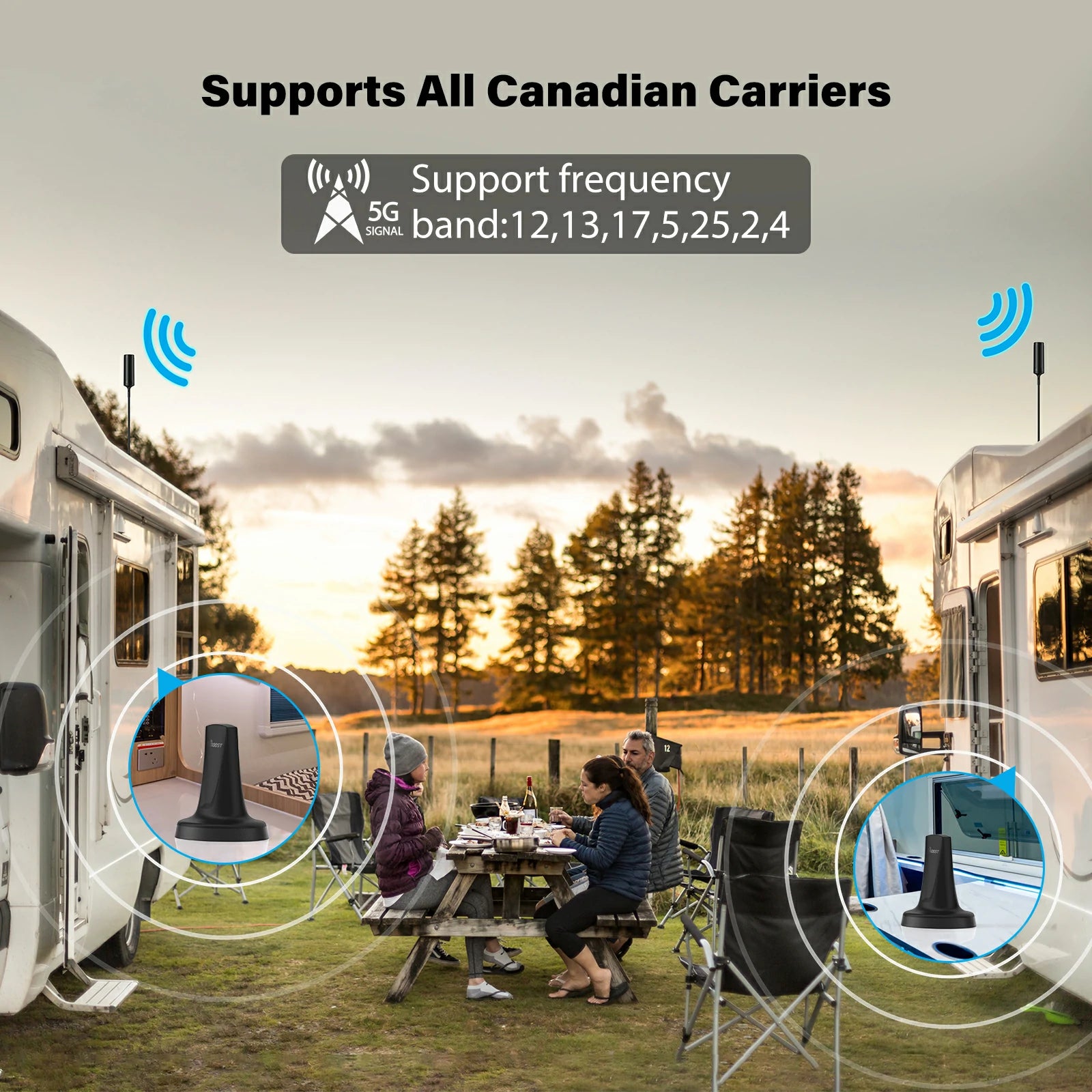 hiboost cell phone signal booster for rvs