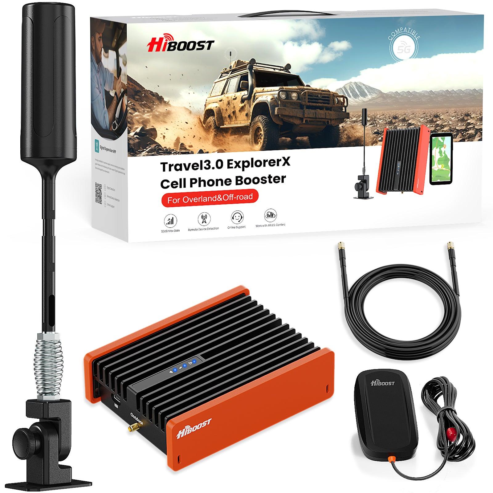 hiboost travel 3.0 explorerx truck cell signal booster contents