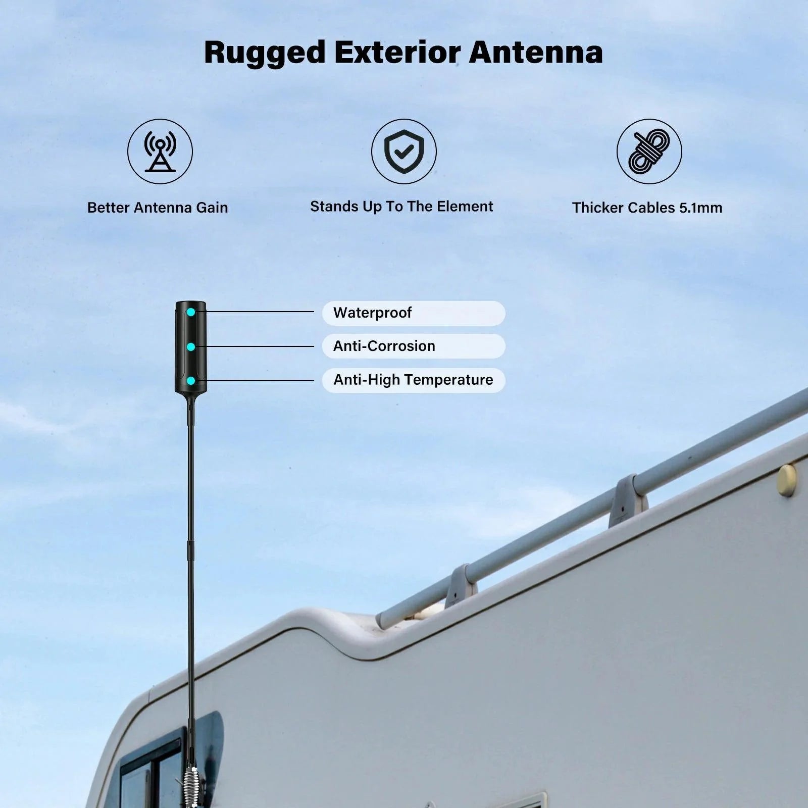 hiboost cell phone booster antenna for rv